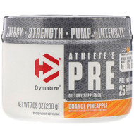 Dymatize Nutrition, Athletes Pre, Pre-Workout, Orange Pineapple, 7.05 oz (200 g)
