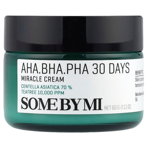 <img alt="SOME BY MI, AHA. BHA. PHA 30 Days Miracle Cream, 2.11 oz (60 g)" title="SOME BY MI, AHA. BHA. PHA 30 Days Miracle Cream, 2.11 oz (60 g),8809326334224"