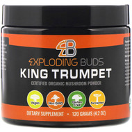 Exploding Buds, King Trumpet, Certified Organic Mushroom Powder, 4.2 oz (120 g)