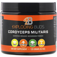 Exploding Buds, Cordyceps Militaris, Certified Organic Mushroom Powder, 4.2 oz (120 g)