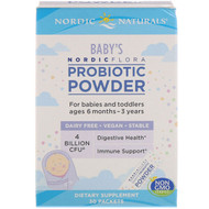 Nordic Naturals, Nordic Flora Babys Probiotic Powder, 4 Billion CFU, 30 Packets