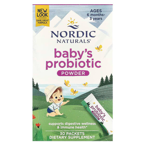 <img alt="Nordic Naturals, Babys Probiotic Powder, Ages 6 Months-3 Years, 30 Packets, 0.05 oz (1.45 g) Each" title="Nordic Naturals, Babys Probiotic Powder, Ages 6 Months-3 Years, 30 Packets, 0.05 oz (1.45 g) Each,768990016752"