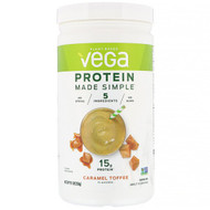 Vega, Protein Made Simple, Caramel Toffee, 9.1 oz (258 g)