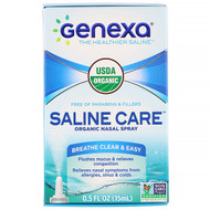 Genexa, Saline Care, Organic Nasal Spray, 0.5 fl oz (15 ml)