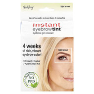 <img alt="Godefroy, Instant Eyebrow Tint, Light Brown, 3 Application Kit" title="Godefroy, Instant Eyebrow Tint, Light Brown, 3 Application Kit,186297000968"