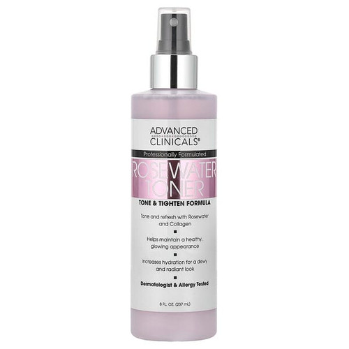 <img alt="Advanced Clinicals, Rosewater Toner, Tone & Tighten Formula, 8 fl oz (237 ml)" title="Advanced Clinicals, Rosewater Toner, Tone & Tighten Formula, 8 fl oz (237 ml),810400030824"