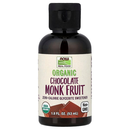 <img alt="NOW Foods, Real Food, Organic Monk Fruit, Zero-Calorie Glycerite Sweetener, Chocolate, 1.8 fl oz (53 ml)" title="NOW Foods, Real Food, Organic Monk Fruit, Zero-Calorie Glycerite Sweetener, Chocolate, 1.8 fl oz (53 ml),733739071101"