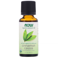 Now Foods, Organic Essential Oils,  Cinnamon Cassia, 1 fl oz (30 ml)