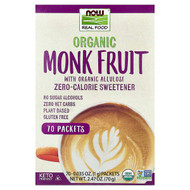 <img alt="NOW Foods, Organic Monk Fruit, Zero-Calorie Sweetener, 70 Packets, 0.035 oz (1 g) Each" title="NOW Foods, Organic Monk Fruit, Zero-Calorie Sweetener, 70 Packets, 0.035 oz (1 g) Each,733739071255"