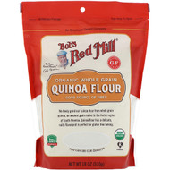 Bobs Red Mill, Organic, Whole Grain Quinoa Flour, 18 oz (510 g)