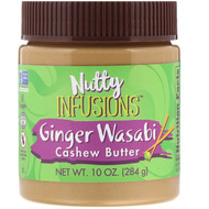 Now Foods, Ellyndale Naturals, Nutty Infusions, Ginger Wasabi Cashew Butter, 10 oz (284 g)