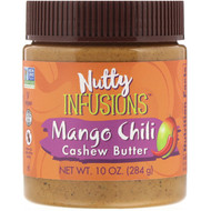 Now Foods, Ellyndale Naturals, Nutty Infusions, Mango Chili Cashew Butter, 10 oz (284 g)