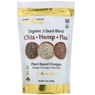 <img alt="California Gold Nutrition, Organic 3-Seed Blend, Plant-based Omegas, with Ancient Seeds of Chia, Hemp and Flax, 12 oz (340 g)" title="California Gold Nutrition, Organic 3-Seed Blend, Plant-based Omegas, with Ancient Seeds of Chia, Hemp and Flax, 12 oz (340 g),898220013548"