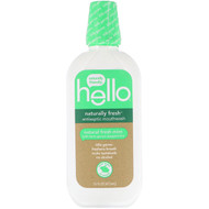 Hello, Naturally Fresh Antiseptic Mouthwash, Natural Fresh Mint, 16 fl oz (473 ml)