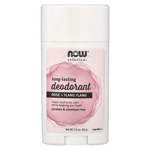 <img alt="NOW Foods, Solutions, Long-Lasting Deodorant, Rose + Ylang Ylang, 2.2 oz (62 g)" title="NOW Foods, Solutions, Long-Lasting Deodorant, Rose + Ylang Ylang, 2.2 oz (62 g),733739080691"