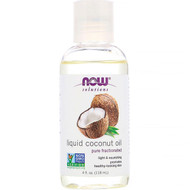 3 PACK of Now Foods, Solutions, Liquid Coconut Oil, Pure Fractionated, 4 fl oz (118 ml)