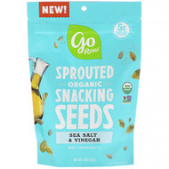 3 PACK of Go Raw, Organic, Sprouted Snacking Seeds, Sea Salt & Vinegar, 4 oz (113 g)
