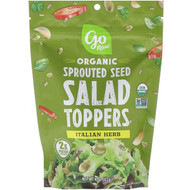 3 PACK of Go Raw, Organic, Sprouted Seed Salad Toppers, Italian Herb, 4 oz (113 g)