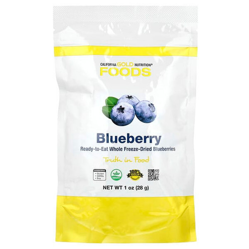 <img alt="3 PACK of California Gold Nutrition, Foods, Freeze-Dried Blueberry, Ready to Eat Whole Freeze-Dried Berries, 1 oz (28 g)" title="3 PACK of California Gold Nutrition, Foods, Freeze-Dried Blueberry, Ready to Eat Whole Freeze-Dried Berries, 1 oz (28 g),898220013739"