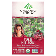 <img alt="Organic India, Tulsi Hibiscus Tea, Caffeine-Free, 18 Infusion Bags, 1.27 oz (36 g)" title="Organic India, Tulsi Hibiscus Tea, Caffeine-Free, 18 Infusion Bags, 1.27 oz (36 g),801541514878"