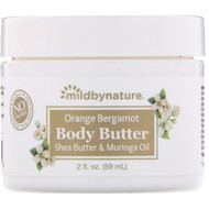 3 PACK of Mild By Nature, Orange Bergamot Body Butter, 2 fl oz (59 ml)