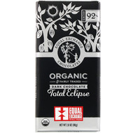 3 PACK of Equal Exchange, Organic Dark Chocolate, Total Eclipse, 2.8 oz (80 g)