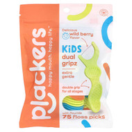 <img alt="Plackers, Kids Dual Gripz, Extra Gentle with Fluoride, Wild Berry, 75 Floss Picks" title="Plackers, Kids Dual Gripz, Extra Gentle with Fluoride, Wild Berry, 75 Floss Picks,651080114516"