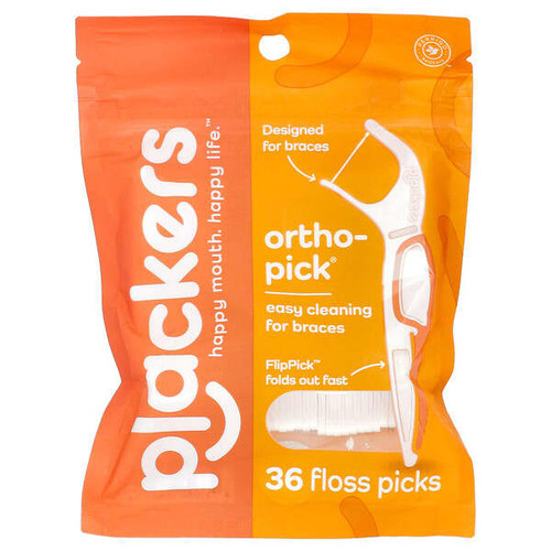 <img alt="Plackers, Orthopick, Floss Picks, 36 Count" title="Plackers, Orthopick, Floss Picks, 36 Count,651080066518"