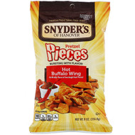 3 PACK of Snyders, Pretzel Pieces, Hot Buffalo Wing, 8 oz (226.8 g)
