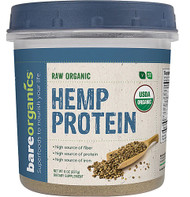 BareOrganics Hemp Protein Powder Raw -- 8 oz