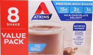 Atkins RTD Shake Milk Chocolate Delight -- 8 Shakes