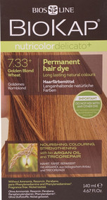 BioKap Nutricolor Delicato Permanent Hair Dye 7.33 plus Golden Blond Wheat -- 4.67 fl oz