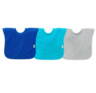 Green Sprouts, Pull-Over Stay-Dry Bibs, 9-18 Months, Blue, Aqua and Gray, 3 Pack,Green Sprouts, Pull-Over Stay-Dry Bibs, 9-18 Months, Blue, Aqua and Gray, 3 Pack