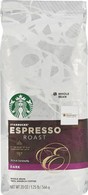 Starbucks Whole Bean Coffee Dark Roast Espresso Roast -- 20 oz