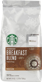 Starbucks Ground Coffee Medium Roast Breakfast Blend -- 20 oz