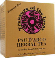 Hobe Labs Treasure of the Incas Pau D'Arco Herbal Tea -- 54 Tea Bags