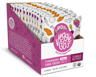 Veggie-Go's Organic Fruit and Veggie Bites Gluten Free Strawberry Chia Seeds Beets -- 12 Packs