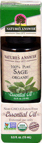 Nature's Answer 100% Pure Organic Essential Oil Sage -- 0.5 fl oz