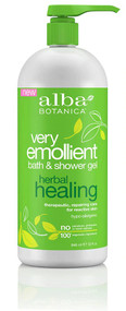 Alba Botanica Very Emollient Bath and Shower Gel Herbal Healing -- 32 fl oz