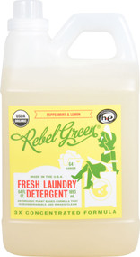 Rebel Green Fresh Laundry Detergent Peppermint & Lemon -- 64 fl oz