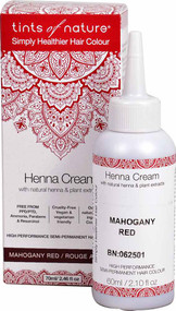 Tints of Nature Henna Cream Hair Color Mahogany Red -- 2.46 fl oz