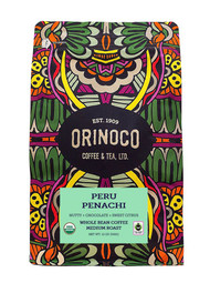 Orinoco Coffee & Tea Organic Whole Bean Coffee Medium Roast Peru Penachi -- 12 oz
