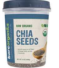 BareOrganics Chia Seeds Raw -- 16 oz