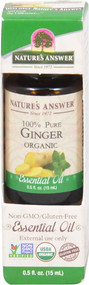 Nature's Answer 100% Pure Organic Essential Oil Ginger -- 0.5 fl oz