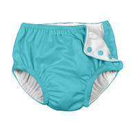 i play Snap Reusable Absorbent Swimsuit Diaper 24 Months - Aqua -- 1 Piece