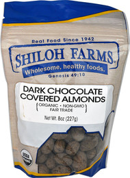 Shiloh Farms Organic Dark Chocolate Covered Almonds -- 8 oz