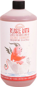 Alaffia Everday Day Coconut Bubble Bath For Babies and Up Coconut Strawberry -- 32 fl oz