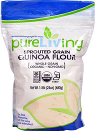 Pure Nutrition Organic Sprouted Quinoa Flour -- 24 oz