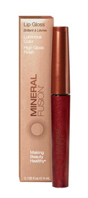 3 PACK of Mineral Fusion Lip Gloss Scarlet -- 0.135 fl oz