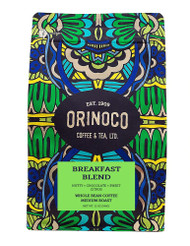 3 PACK of Orinoco Coffee & Tea Whole Bean Coffee Medium Roast Breakfast Blend -- 12 oz